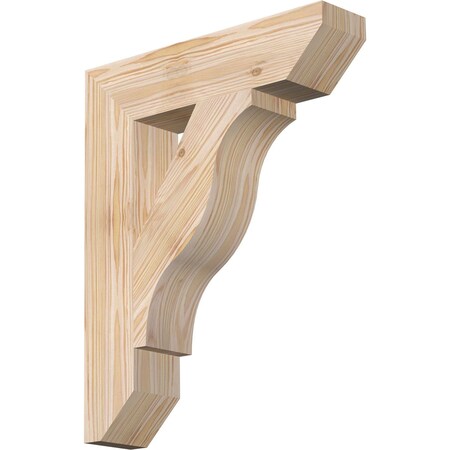 Ekena Millwork Funston Slat Smooth Bracket, Douglas Fir, 3 1/2"W x 16"D x 20"H BKT04X16X20FST06SDF